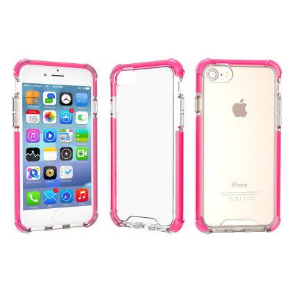 iPhone 6 | 6s | 7 | 7s | 8 Compatible Clear Case  (Pink)